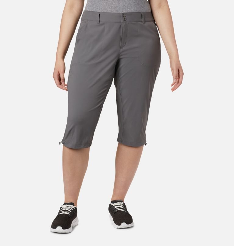 Women\'s Columbia Saturday Trail II Knee Pants Grey | Plus Size CA-B1086